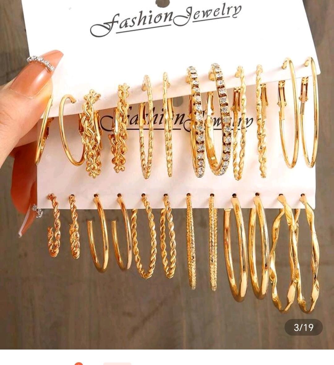 Paquet de boucles d’oreilles de bonne qualité et solides
